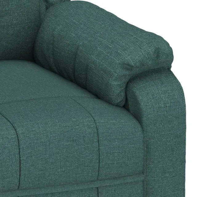 Fauteuil de massage Vert foncé Tissu