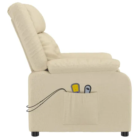 Fauteuil de massage Crème Tissu