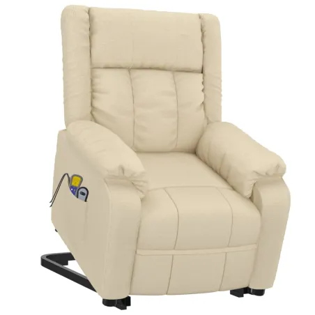 Fauteuil de massage Crème Tissu