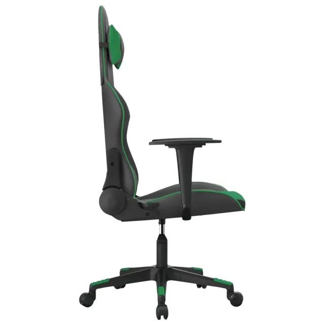 Chaise de jeu Noir et vert Similicuir