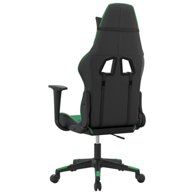 Chaise de jeu Noir et vert Similicuir