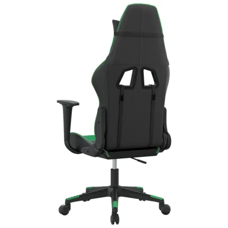 Chaise de jeu Noir et vert Similicuir