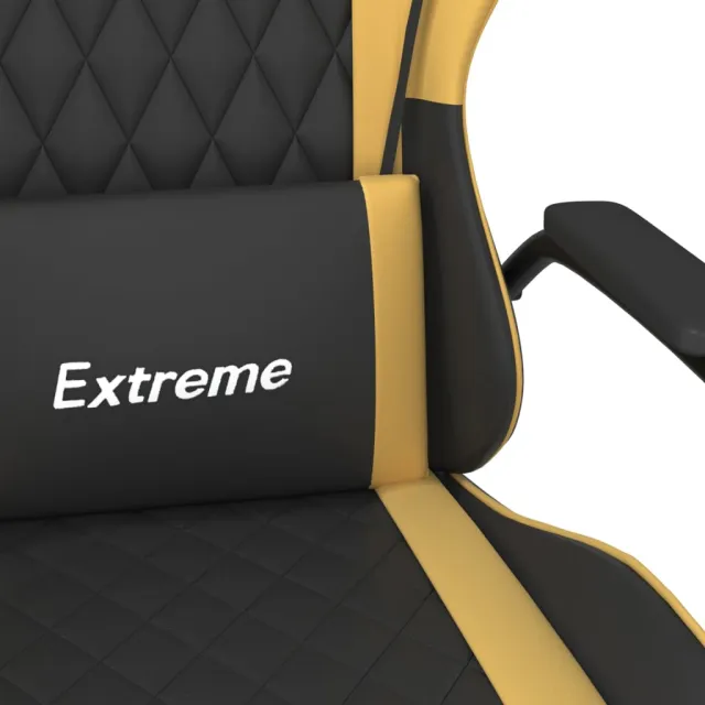 Chaise de jeu Noir et doré Similicuir