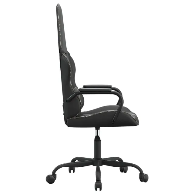 Chaise de jeu Noir et camouflage Similicuir