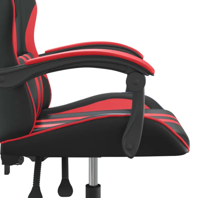 Chaise de jeu Noir et rouge Similicuir