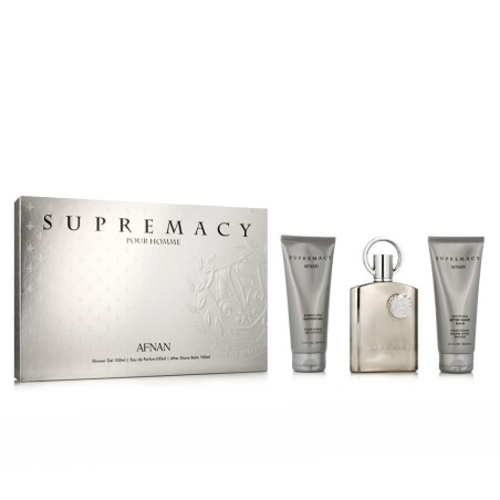 Parfumset voor Heren Afnan Supremacy Silver EDP 3 Onderdelen