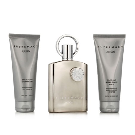 Parfumset voor Heren Afnan Supremacy Silver EDP 3 Onderdelen