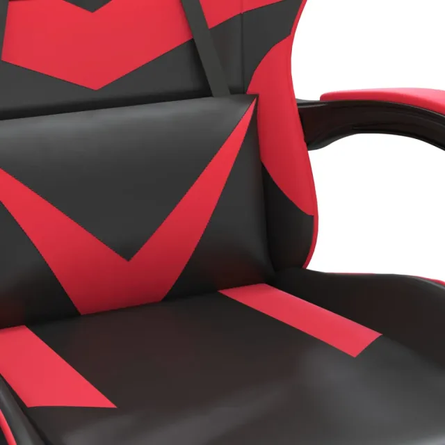 Chaise de jeu Noir et rouge Similicuir