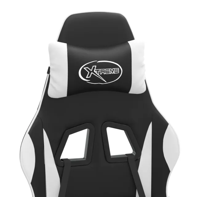 Chaise de jeu Noir et blanc Similicuir