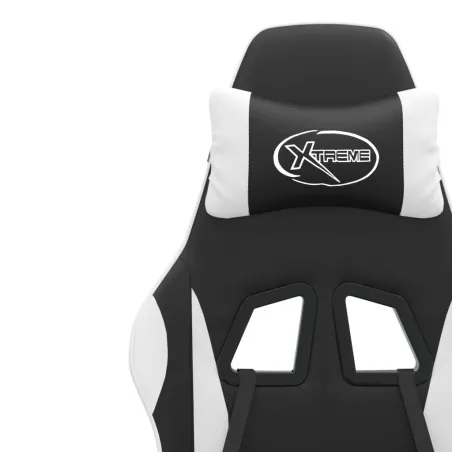 Chaise de jeu Noir et blanc Similicuir