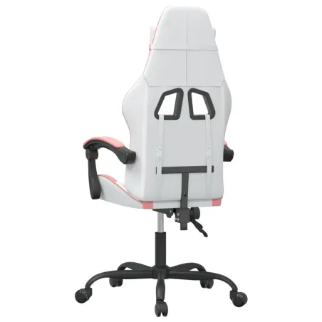 Chaise de jeu Blanc et rose Similicuir