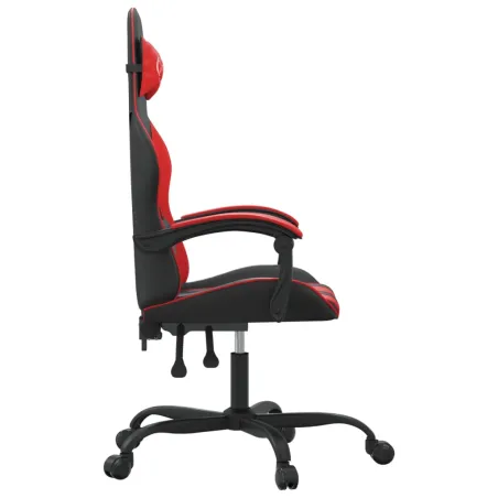 Chaise de jeu Noir et rouge Similicuir