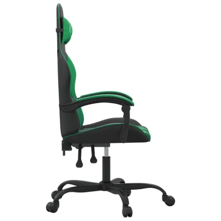 Chaise de jeu Noir et vert Similicuir