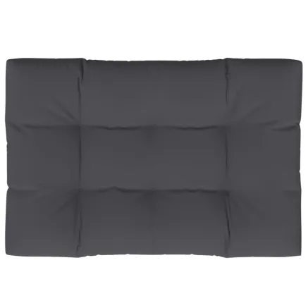 Coussin de palette anthracite 120x80x12 cm tissu 2