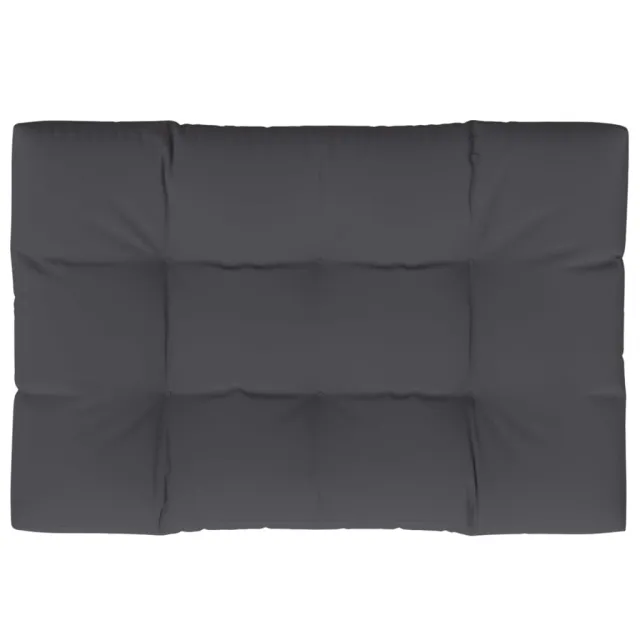 Coussin de palette anthracite 120x80x12 cm tissu
