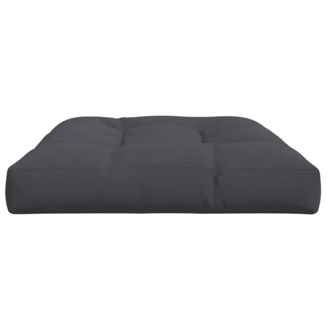 Coussin de palette anthracite 120x80x12 cm tissu