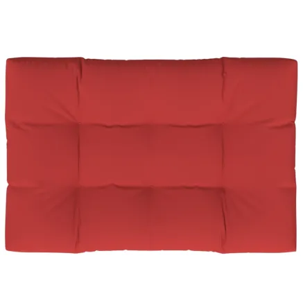 Coussin de palette rouge 120x80x12 cm tissu 2