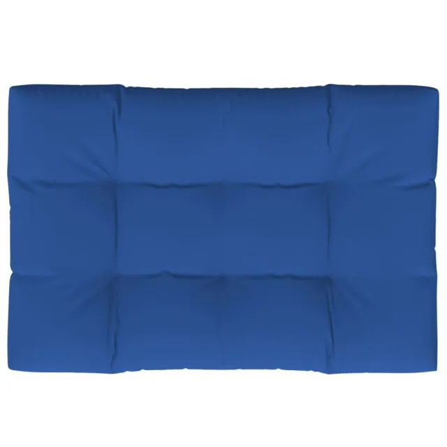 Coussin de palette bleu royal 120x80x12 cm tissu