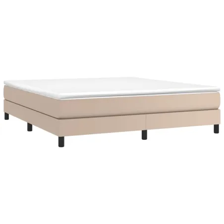 Sommier à lattes de lit avec matelas Cappuccino 160x200 cm