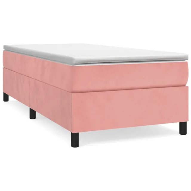 Sommier à lattes de lit avec matelas Rose 90x200 cm Velours