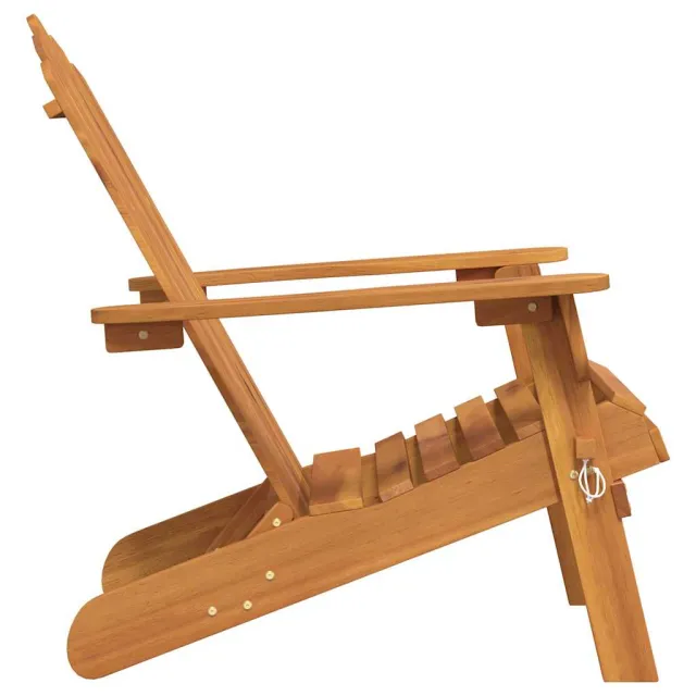 Chaises Adirondack de jardin lot de 2 Bois massif d'acacia