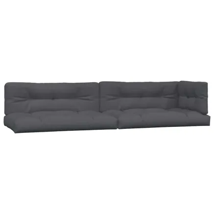 Coussins de palette lot de 5 anthracite tissu 2