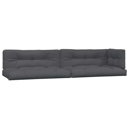 Coussins de palette lot de 5 anthracite tissu