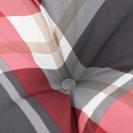 Coussins de palette lot de 5 motif à carreaux rouge tissu