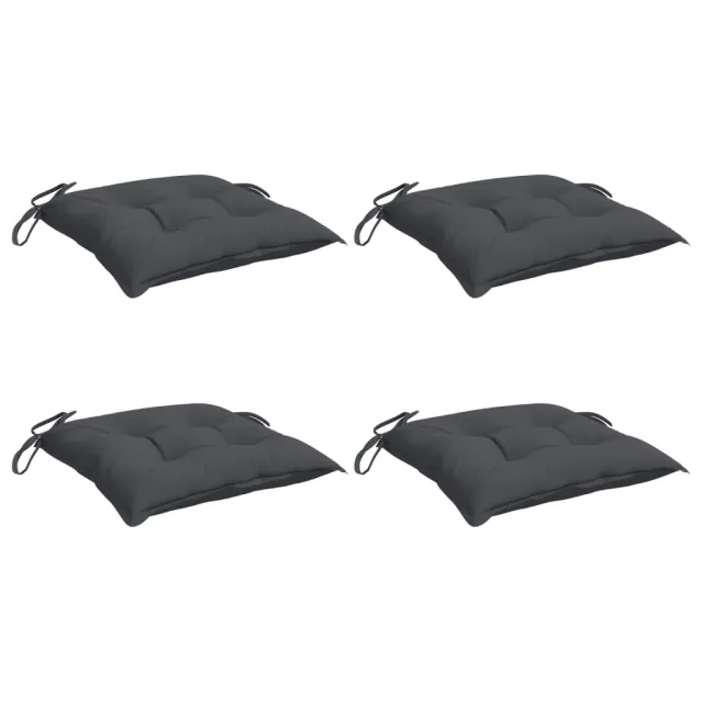Coussins de chaise lot de 4 anthracite 50x50x7 cm tissu oxford