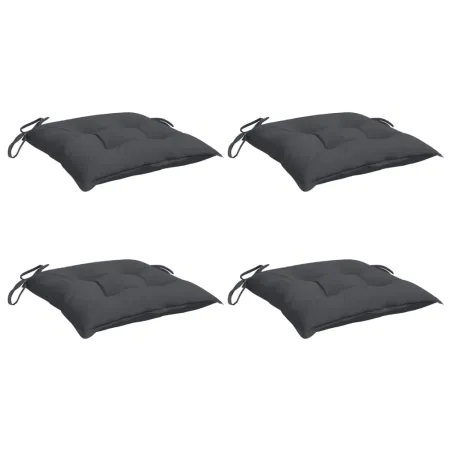 Coussins de chaise lot de 4 anthracite 50x50x7 cm tissu oxford