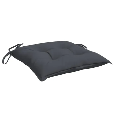 Coussins de chaise lot de 4 anthracite 50x50x7 cm tissu oxford