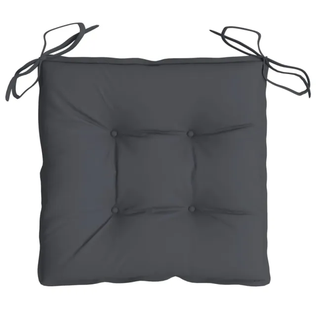 Coussins de chaise lot de 4 anthracite 50x50x7 cm tissu oxford