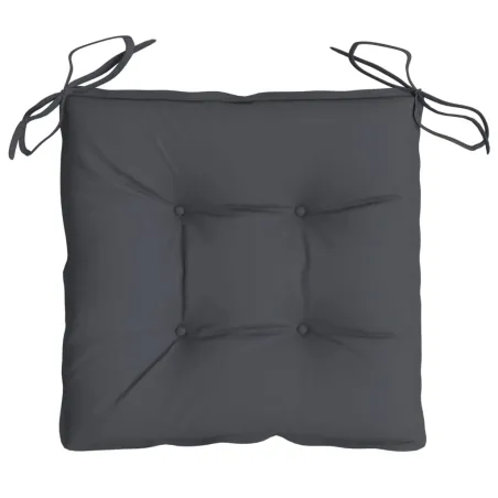 Coussins de chaise lot de 4 anthracite 50x50x7 cm tissu oxford