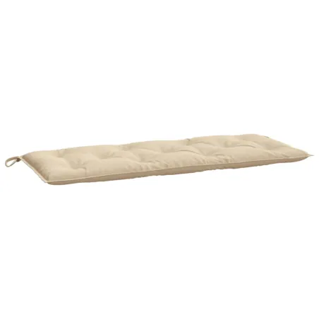 Coussin de banc de jardin beige 120x50x7 cm tissu oxford