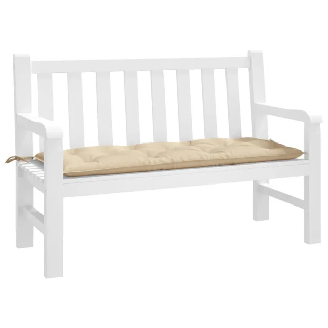 Coussin de banc de jardin beige 120x50x7 cm tissu oxford
