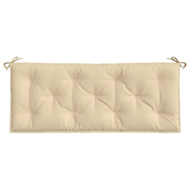 Coussin de banc de jardin beige 120x50x7 cm tissu oxford