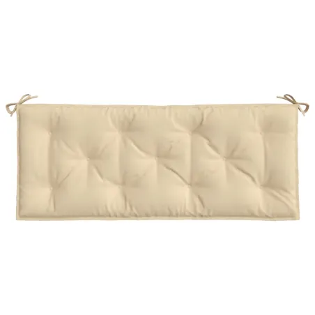 Coussin de banc de jardin beige 120x50x7 cm tissu oxford