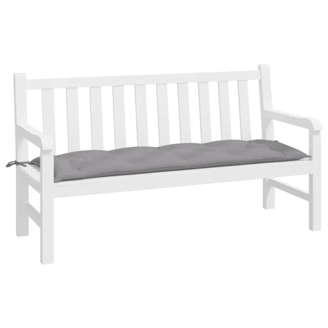 Coussin de banc de jardin gris 150x50x7 cm tissu oxford