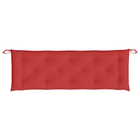 Coussin de banc de jardin rouge 150x50x7 cm tissu oxford