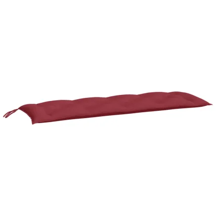 Coussin de banc de jardin rouge bordeaux 150x50x7 cm 2