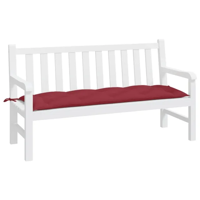 Coussin de banc de jardin rouge bordeaux 150x50x7 cm