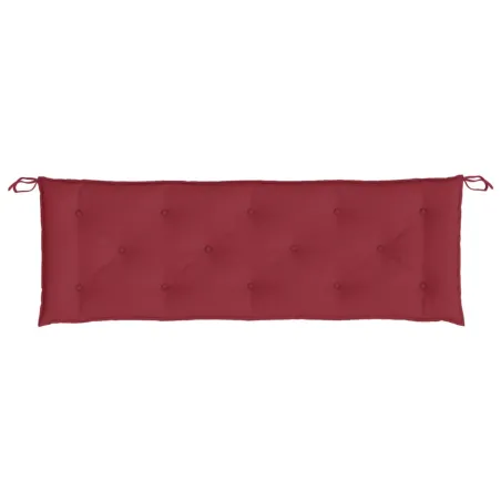 Coussin de banc de jardin rouge bordeaux 150x50x7 cm