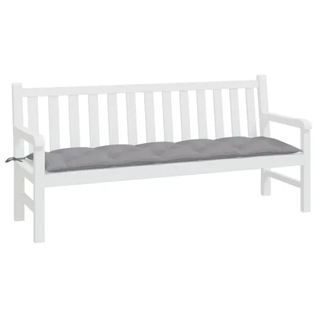 Coussin de banc de jardin gris 180x50x7 cm tissu oxford