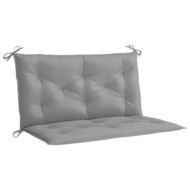 Coussin de banc de jardin gris 100x(50+50)x7 cm tissu oxford