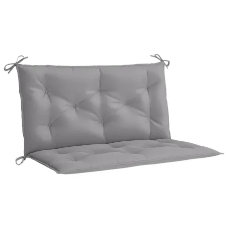 Coussin de banc de jardin gris 100x(50+50)x7 cm tissu oxford