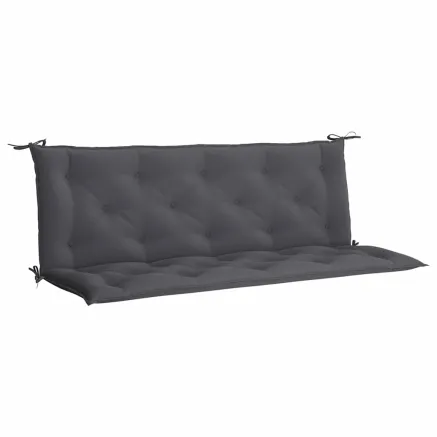 Coussin de banc de jardin anthracite tissu oxford 2