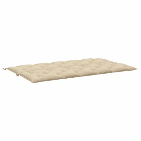 Coussin de banc de jardin beige 180x(50+50)x7 cm tissu oxford