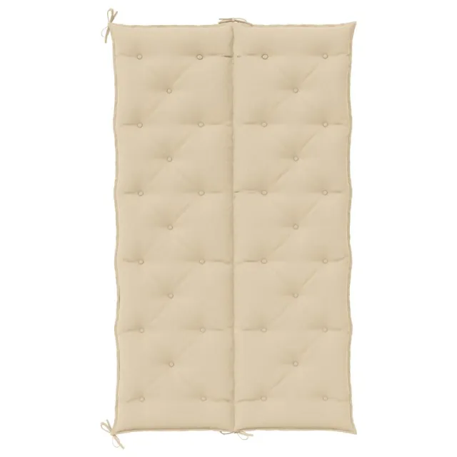 Coussin de banc de jardin beige 180x(50+50)x7 cm tissu oxford