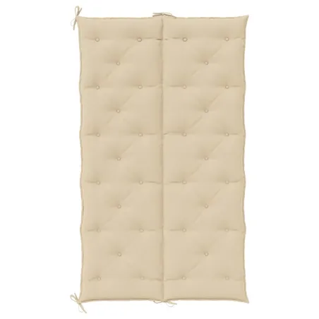 Coussin de banc de jardin beige 180x(50+50)x7 cm tissu oxford