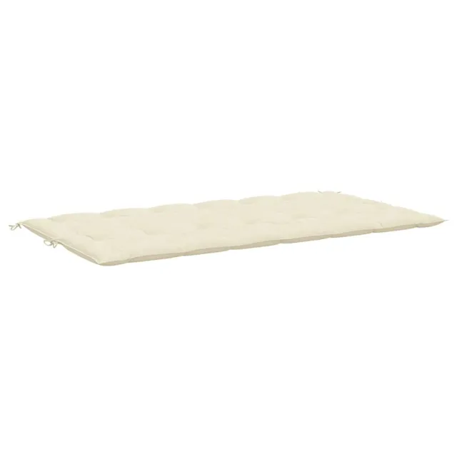 Coussin de banc de jardin blanc crème tissu oxford